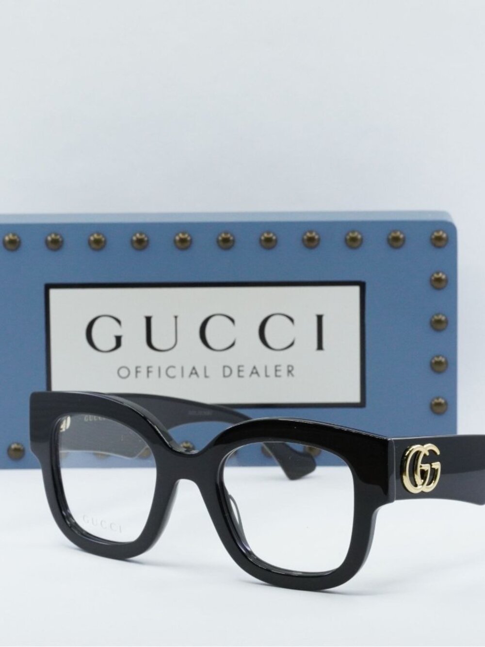 Gucci GG1423O 001 Square Eyeglasses 50mm – Black